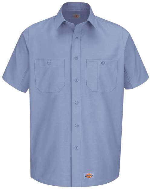 Dickies WS20T — Men's Tall Short Sleeve Work Shirt — Light Blue