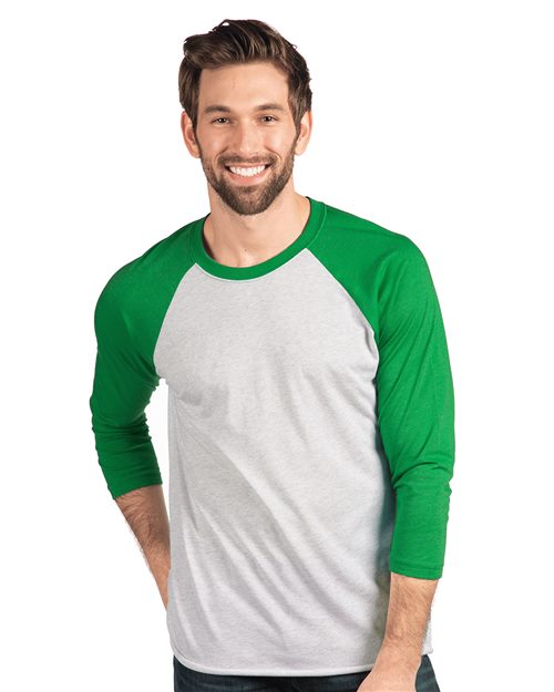 Next Level 6051 — Unisex Triblend Three-Quarter Raglan T-Shirt — main view
