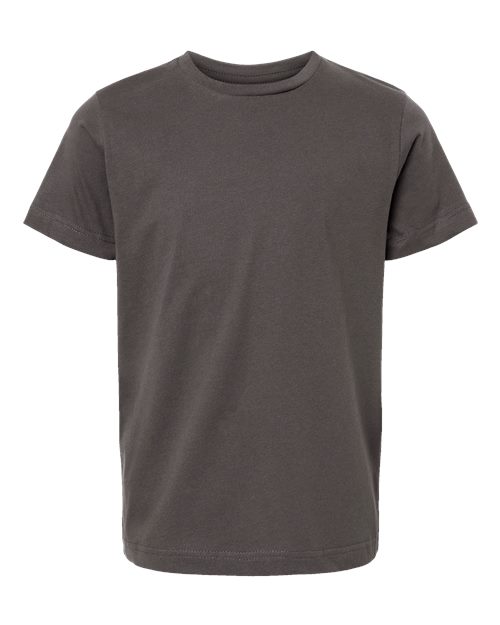 LAT 6101 — Youth Fine Jersey Tee — Charcoal