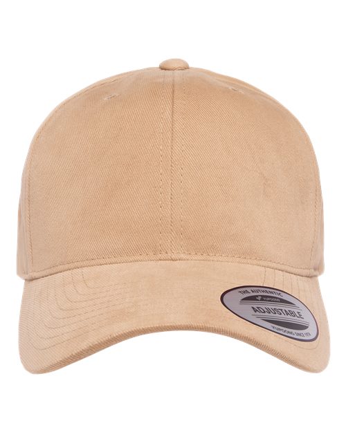 YP Classics 6363V — Structured Brushed Twill Cap — Khaki