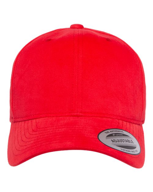YP Classics 6363V — Structured Brushed Twill Cap — Red