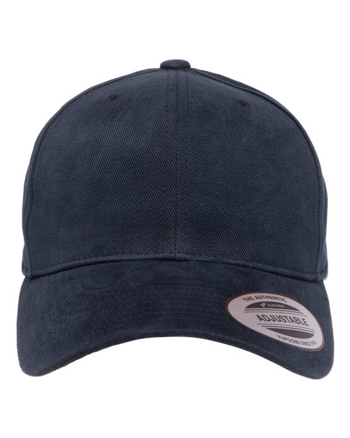 YP Classics 6363V — Structured Brushed Twill Cap — Navy