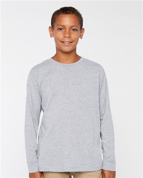 LAT 6201 — Youth Fine Jersey Long Sleeve Tee — main view