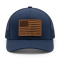 Land of the Free Leather Patch Trucker Hat | Summit Standard Co.