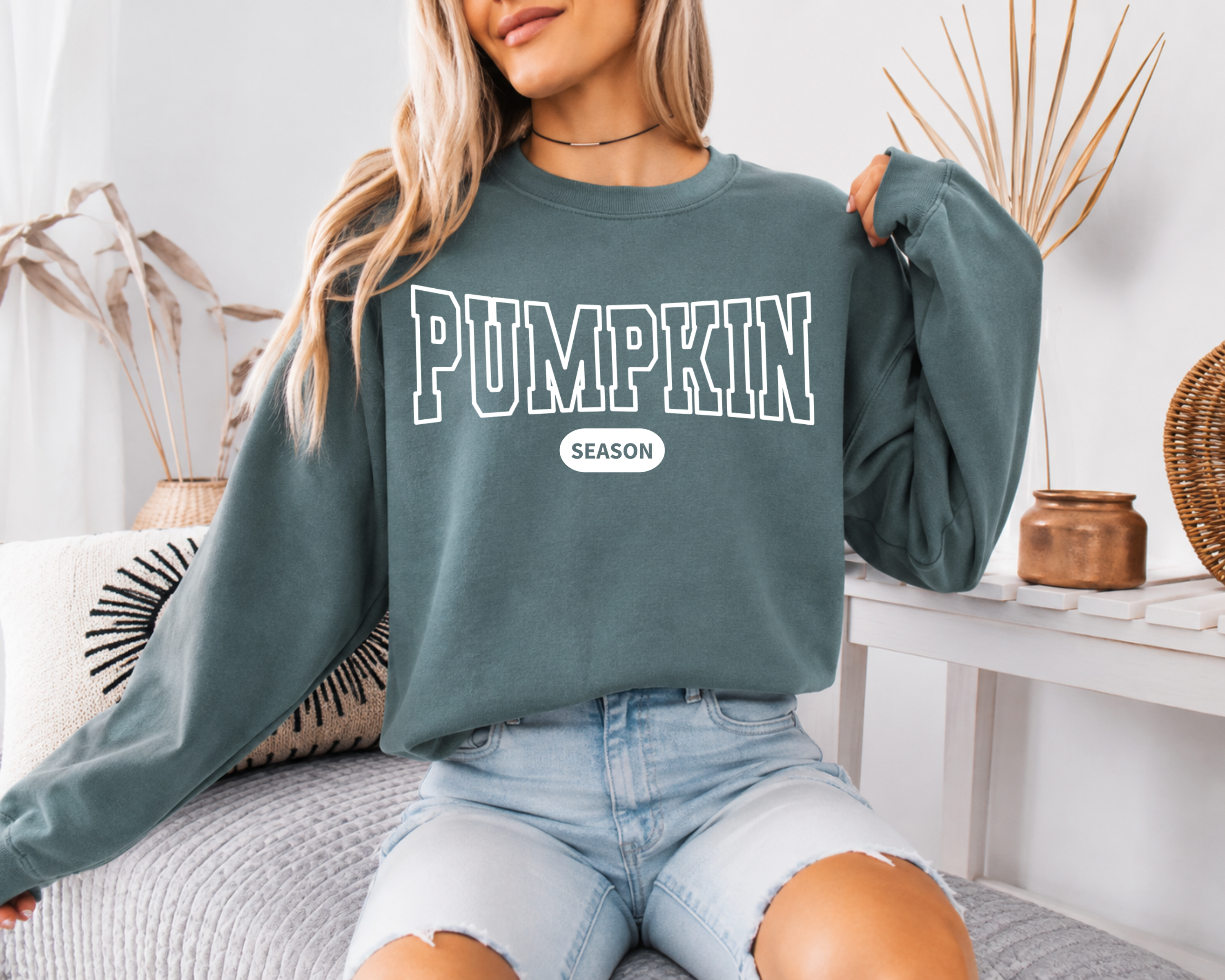 Pumpkin Season Sweatshirt, Comfort Colors 1566, Fall Varsity Crewneck, Retro Pumpkin Sweater, Autumn Sweatshirt for Women