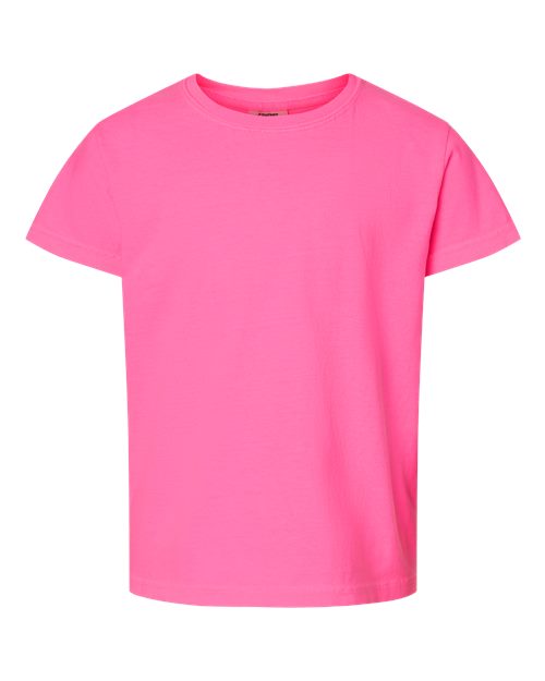 Comfort Colors 9018 — Youth Garment-Dyed Heavyweight T-Shirt — Neon Pink