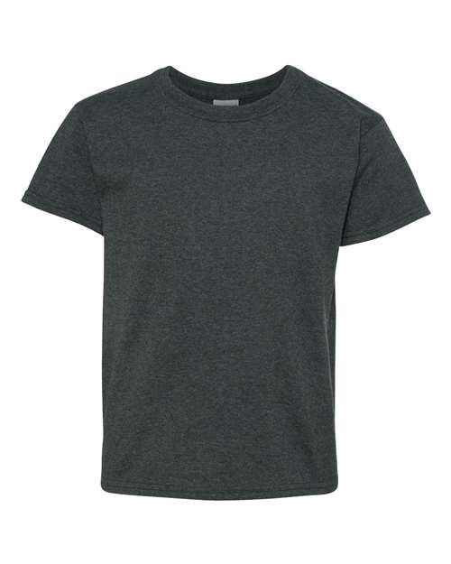 Gildan 5000B — Youth Heavy Cotton™ T-Shirt — Dark Heather