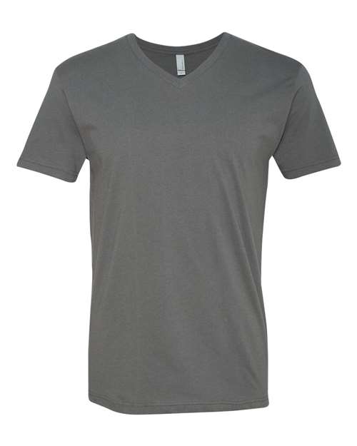 Next Level 3200 — Unisex Cotton V-Neck T-Shirt — Heavy Metal