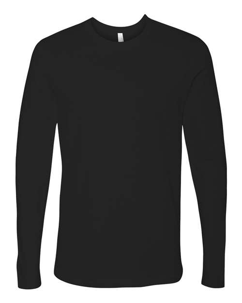 Next Level 3601 — Unisex Cotton Long Sleeve T-Shirt — Black