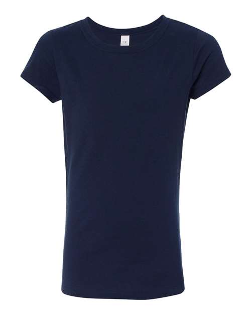 Next Level 3710 — Girls’ Cotton Princess T-Shirt — Midnight Navy