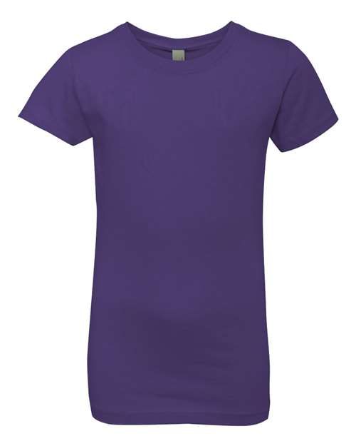 Next Level 3710 — Girls’ Cotton Princess T-Shirt — Purple Rush