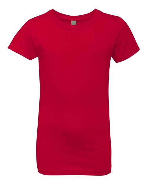 Next Level 3710 — Girls’ Cotton Princess T-Shirt — Red