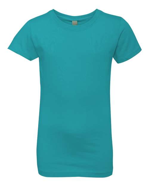Next Level 3710 — Girls’ Cotton Princess T-Shirt — Tahiti Blue
