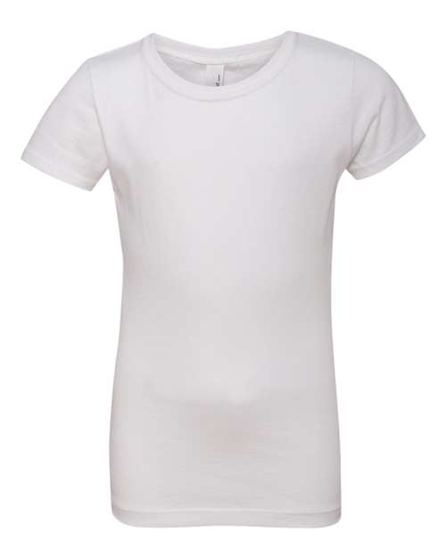 Next Level 3710 — Girls’ Cotton Princess T-Shirt — White