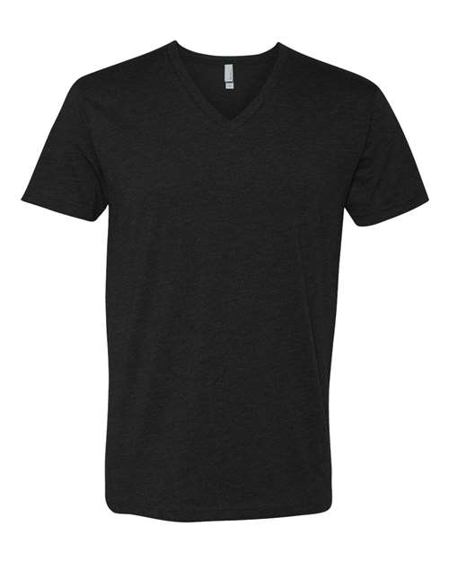 Next Level 6240 — Men's CVC V-Neck T-Shirt — Black