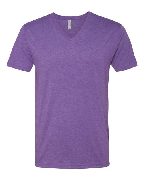 Next Level 6240 — Men's CVC V-Neck T-Shirt — Purple Rush