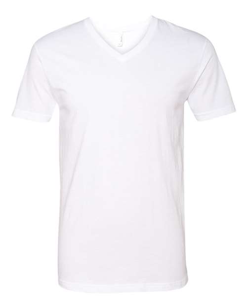 Next Level 6240 — Men's CVC V-Neck T-Shirt — White