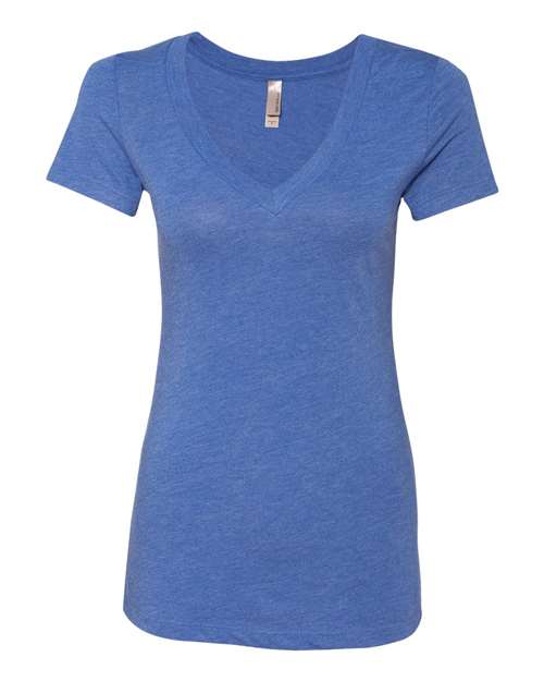 Next Level 6740 — Women’s Triblend Deep V-Neck T-Shirt — Vintage Royal