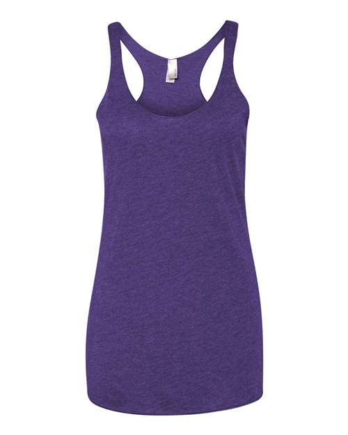 Next Level 6733 — Women’s Triblend Racerback Tank — Purple Rush