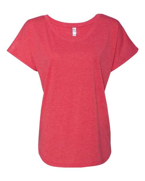 Next Level 6760 — Women’s Triblend Dolman T-Shirt — Vintage Red