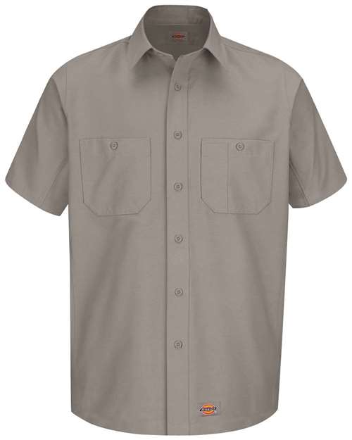 Dickies WS20 — Men's Short Sleeve Work Shirt — Silver
