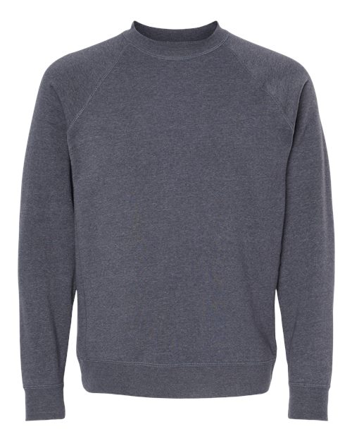 Independent Trading Co. PRM30SBC — Unisex Special Blend Raglan Crewneck Sweatshirt — Midnight Navy