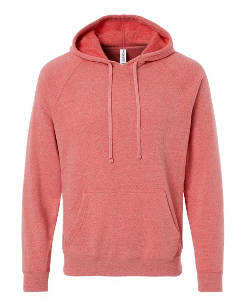 Independent Trading Co. PRM33SBP — Unisex Special Blend Raglan Hooded Sweatshirt — Pomegranate