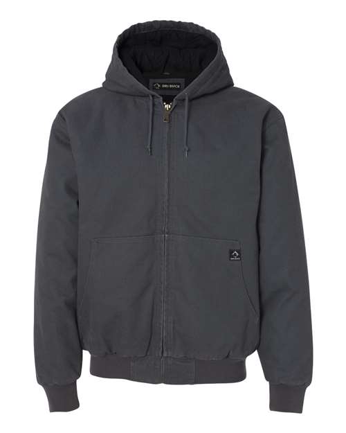 DRI DUCK 5020 — Men's Cheyenne Boulder Cloth™ Hooded Jacket with Tricot Quilt Lining — Charcoal