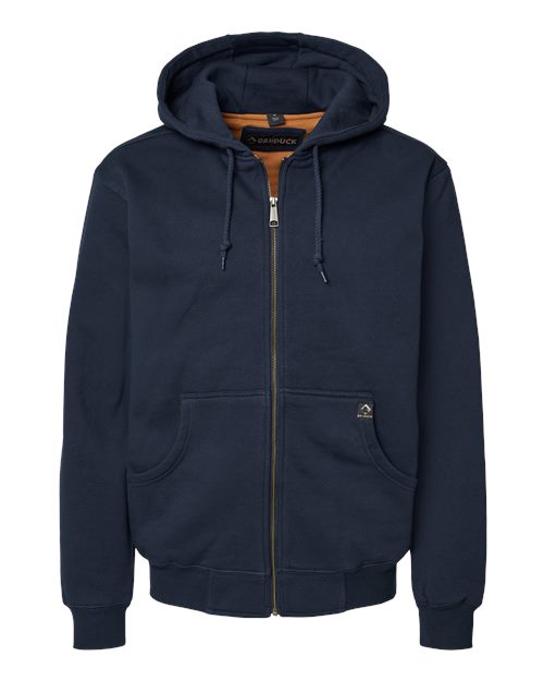DRI DUCK 7033T — Men's Tall Crossfire Heavyweight Power Fleece Hooded Jacket with Thermal Lining — Navy