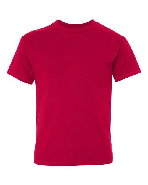 Hanes 498Y — Youth Perfect-T T-Shirt — Deep Red