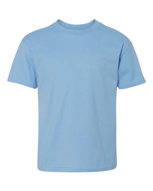 Hanes 498Y — Youth Perfect-T T-Shirt — Light Blue