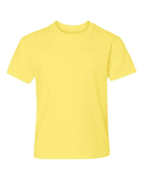 Hanes 498Y — Youth Perfect-T T-Shirt — Yellow
