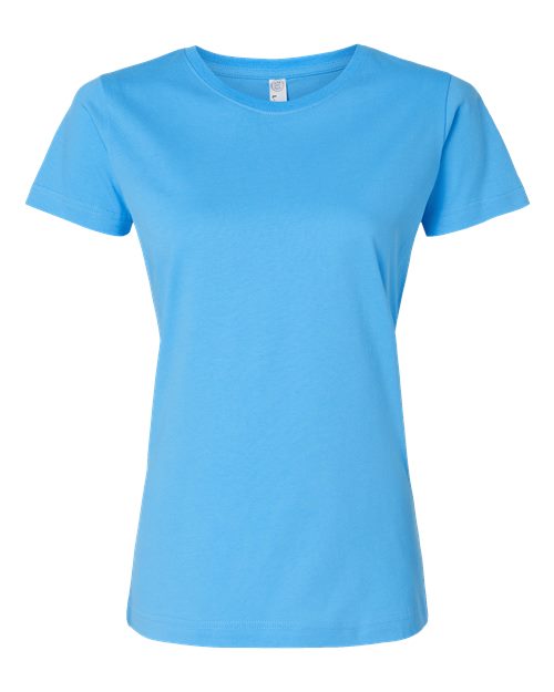 LAT 3516 — Women's Fine Jersey Tee — Aqua