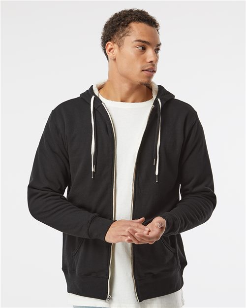 Independent Trading Co. EXP90SHZ — Unisex Sherpa-Lined Hooded Sweatshirt — main view
