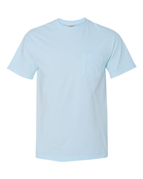 Comfort Colors 6030 — Unisex Garment-Dyed Heavyweight Pocket T-Shirt — Chambray