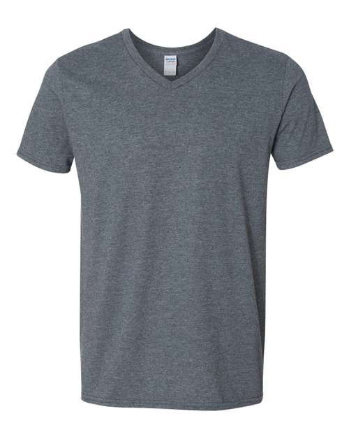 Gildan 64V00 — Unisex Softstyle® V-Neck T-Shirt — Dark Heather