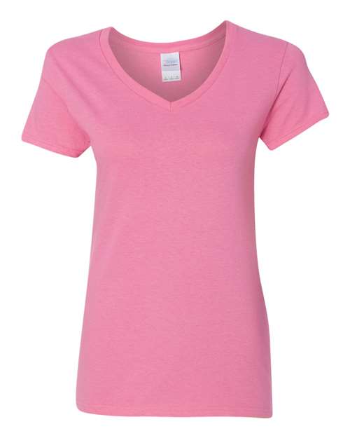 Gildan 5V00L — Women's Heavy Cotton™ V-Neck T-Shirt — Azalea