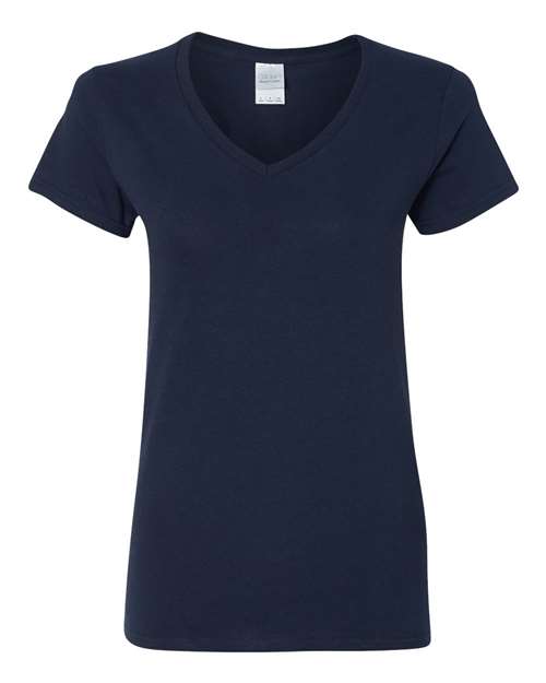 Gildan 5V00L — Women's Heavy Cotton™ V-Neck T-Shirt — Navy