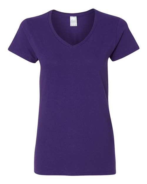 Gildan 5V00L — Women's Heavy Cotton™ V-Neck T-Shirt — Purple