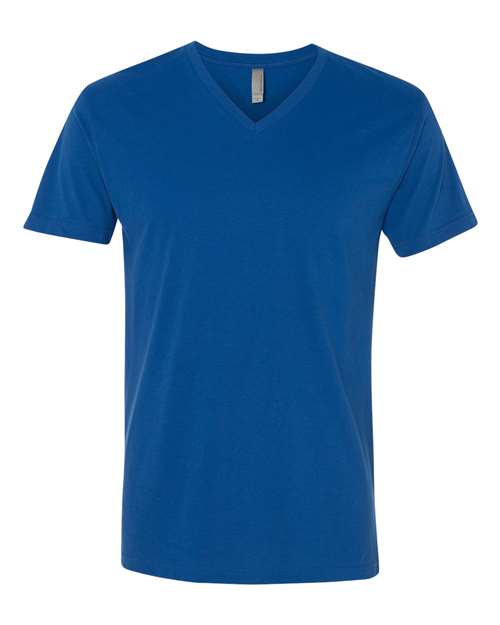 Next Level 6440 — Men's Sueded V-Neck T-Shirt — Cool Blue