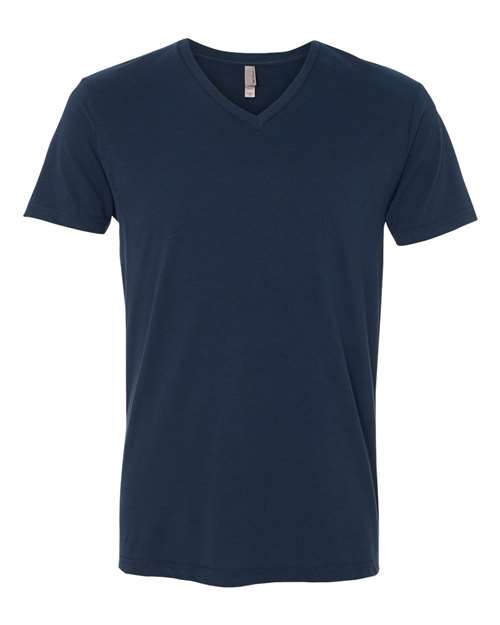 Next Level 6440 — Men's Sueded V-Neck T-Shirt — Midnight Navy