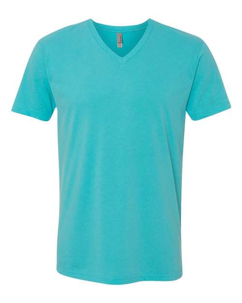Next Level 6440 — Men's Sueded V-Neck T-Shirt — Tahiti Blue