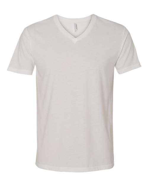 Next Level 6440 — Men's Sueded V-Neck T-Shirt — White
