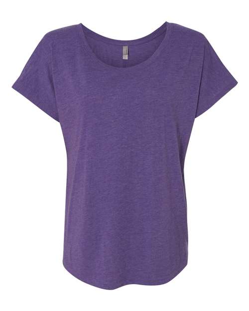 Next Level 6760 — Women’s Triblend Dolman T-Shirt — Purple Rush