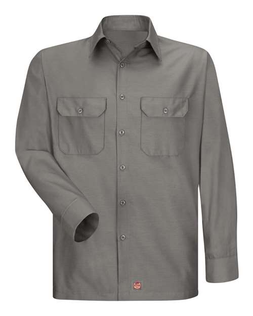 Red Kap SY50 — Men's Ripstop Long Sleeve Shirt — GY-Grey