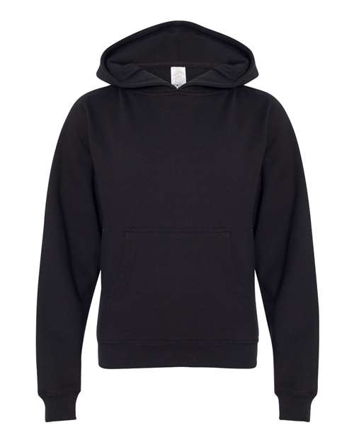 Independent Trading Co. SS4001Y — Youth Midweight Hooded Sweatshirt — Black