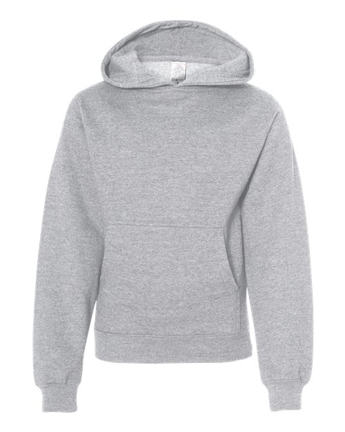 Independent Trading Co. SS4001Y — Youth Midweight Hooded Sweatshirt — Grey Heather