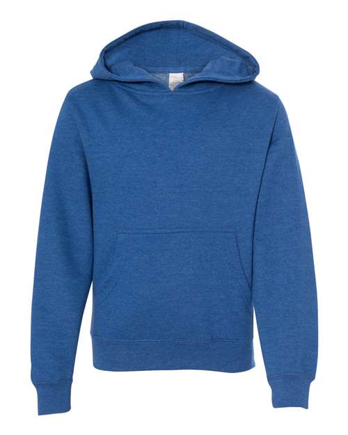 Independent Trading Co. SS4001Y — Youth Midweight Hooded Sweatshirt — Royal Heather