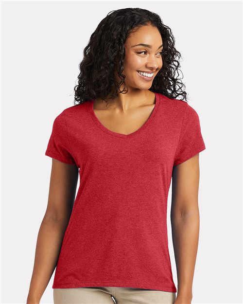 Hanes 42VT — Women's Perfect-T Triblend V-Neck T-Shirt — main view