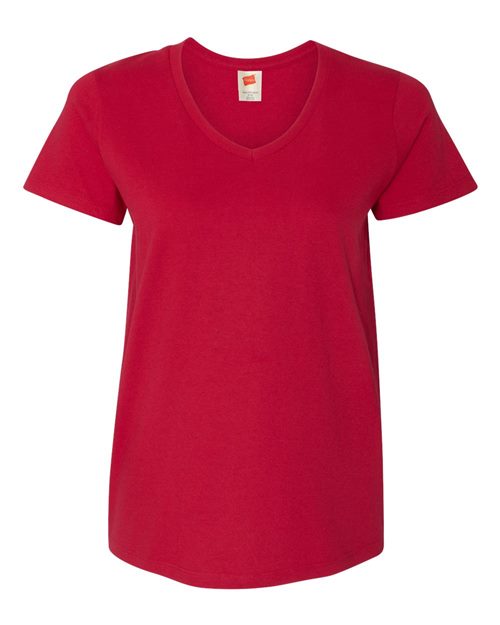 Hanes 5780 — Women's Essential-T V-Neck T-Shirt — main view